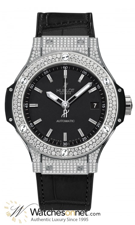 Hublot Big Bang 38mm  Automatic Men's Watch, Stainless Steel, Black Dial, 365.SX.1170.LR.1704