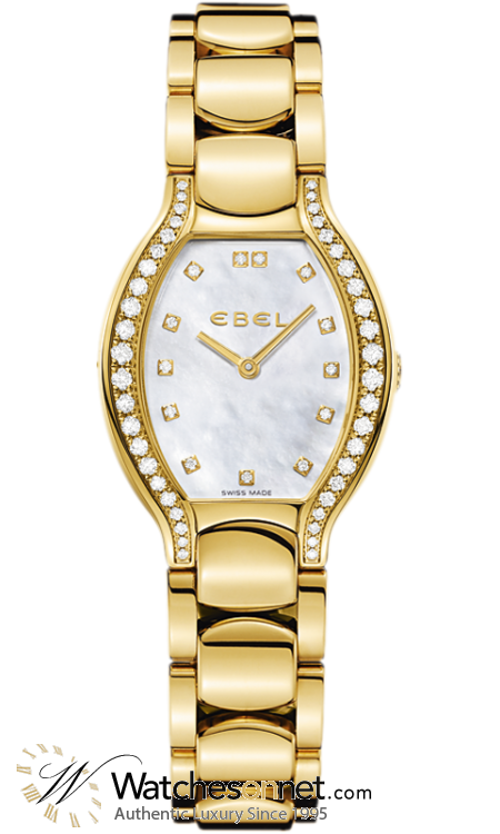 Ebel Beluga  Quartz Women's Watch, 18K Yellow Gold, Mother Of Pearl Dial, 1215920