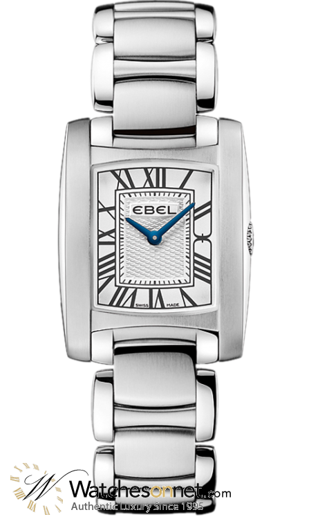 Ebel Brasilia Mini  Quartz Women's Watch, Stainless Steel, Silver Dial, 1216033