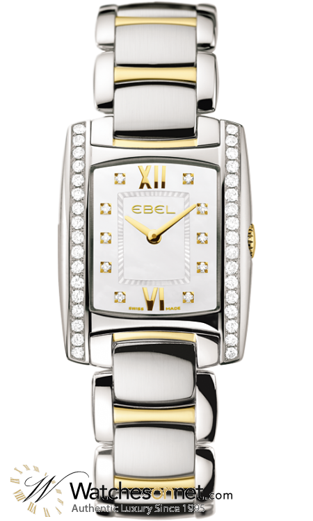 Ebel Brasilia Mini  Quartz Women's Watch, 18K Yellow Gold, Mother Of Pearl Dial, 1215769