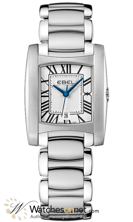 Ebel Brasilia Lady  Quartz Women's Watch, Stainless Steel, Silver Dial, 1216036