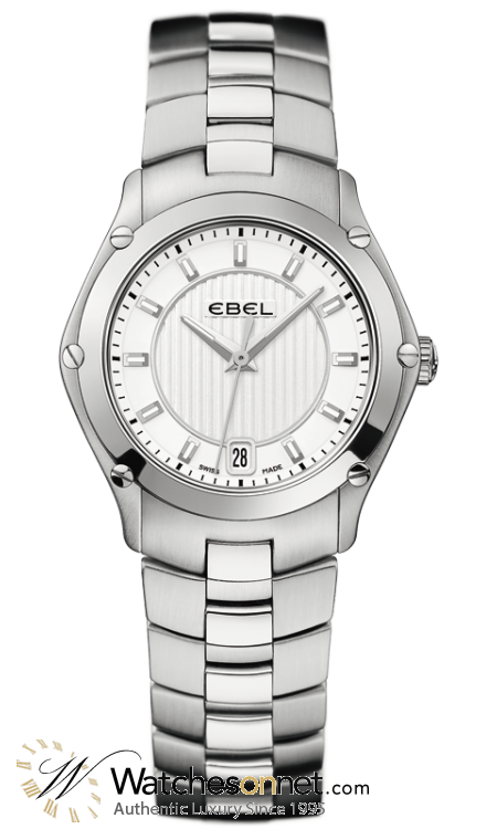 Ebel Classic Sport  Quartz Women's Watch, Stainless Steel, Silver Dial, 1216015