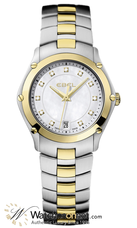 Ebel Classic Sport  Quartz Women's Watch, Gold Plated, Mother Of Pearl Dial, 1216029