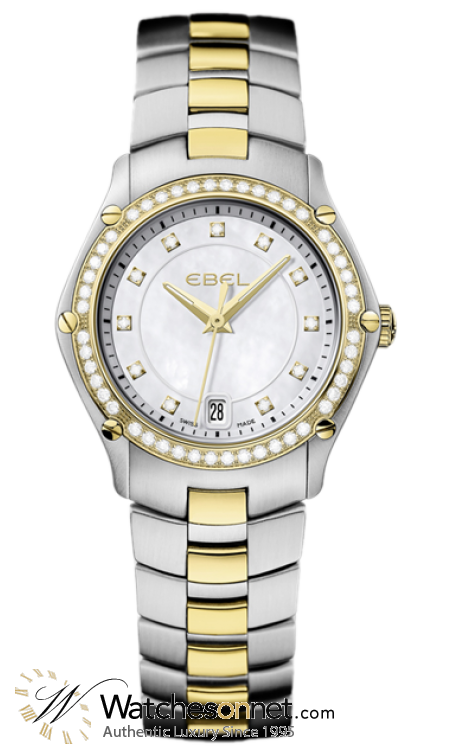 Ebel Classic Sport  Quartz Women's Watch, Gold Plated, Mother Of Pearl Dial, 1216030
