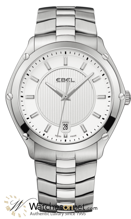 Ebel Classic Sport  Quartz Men's Watch, Stainless Steel, Silver Dial, 1216019