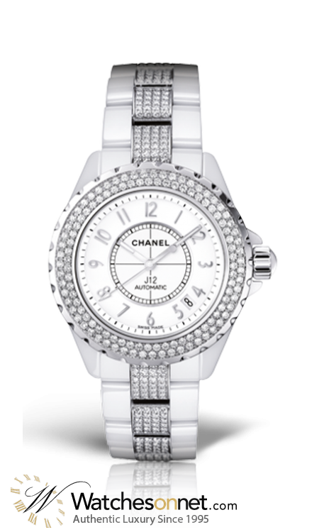 Chanel J12 Jewelry  Automatic Women's Watch, Ceramic, White Dial, H1422