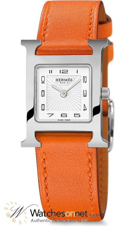 Hermes H Hour  Quartz Women's Watch, Stainless Steel, White Dial, 036707WW00