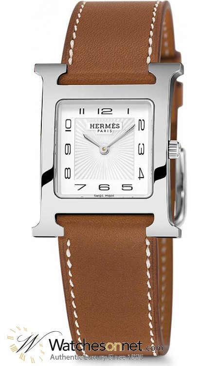 Hermes H Hour  Quartz Women's Watch, Stainless Steel, White Dial, 036793WW00