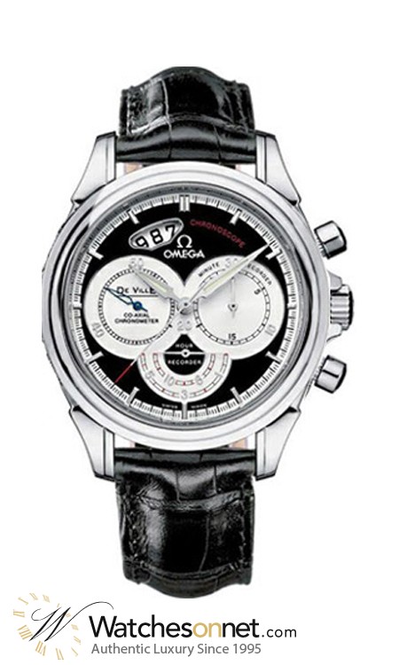 Omega De Ville  Chronograph Automatic Men's Watch, Stainless Steel, Black Dial, 4850.50.31