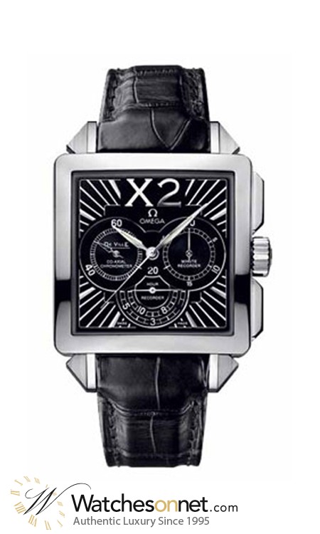 Omega De Ville  Chronograph Automatic Men's Watch, Stainless Steel, Black Dial, 423.13.37.50.01.001