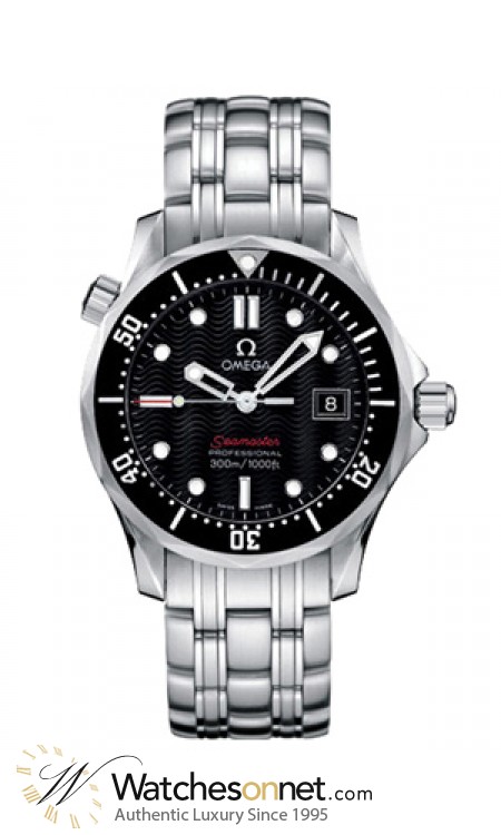 Omega Seamaster  Quartz Mid-Size Watch, Stainless Steel, Black Dial, 212.30.36.61.01.001