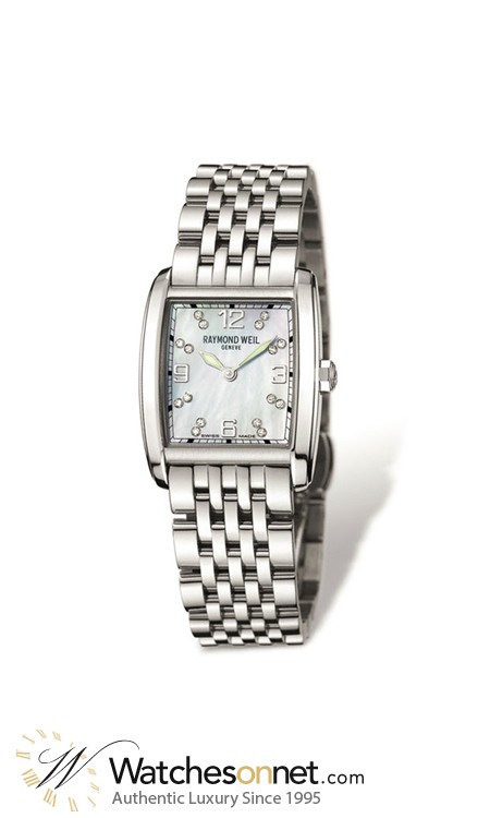 Raymond Weil Don Giovanni Cosi Grande  Quartz Women's Watch, Stainless Steel, White Dial, 5976-ST-05927