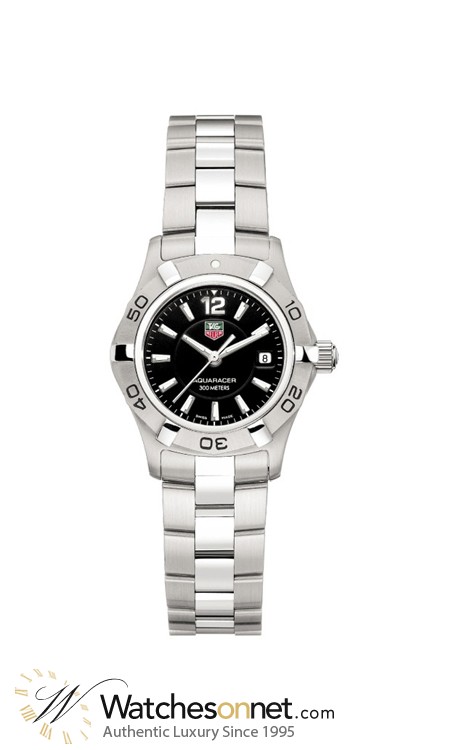 Tag Heuer Aquaracer  Quartz Women's Watch, Stainless Steel, Black Dial, WAF1410.BA0823
