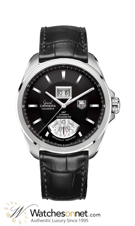 Tag Heuer Grand Carrera  Automatic Certified Men's Watch, Stainless Steel, Black Dial, WAV5111.FC6225