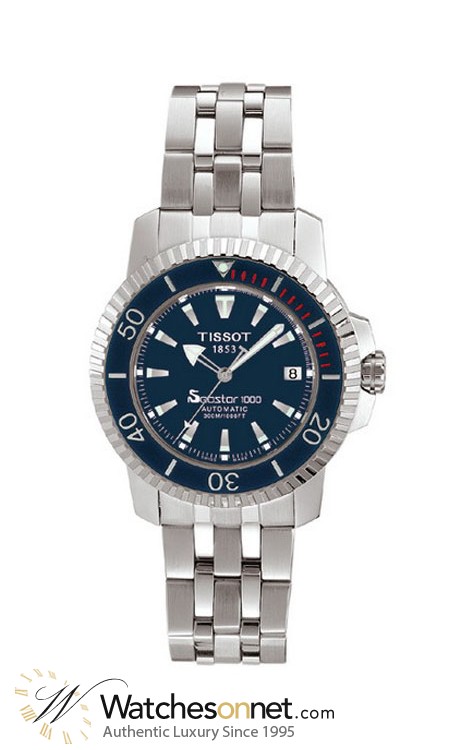 Tissot Seastar  Automatic Men's Watch, Stainless Steel, Blue Dial, T19.1.583.41