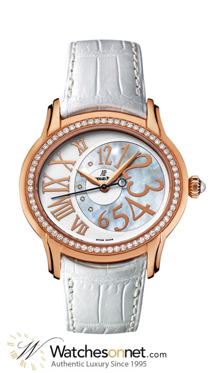 Audemars Piguet Millenary  Automatic Women's Watch, 18K Rose Gold, White Dial, 77301OR.ZZ.D015CR.01