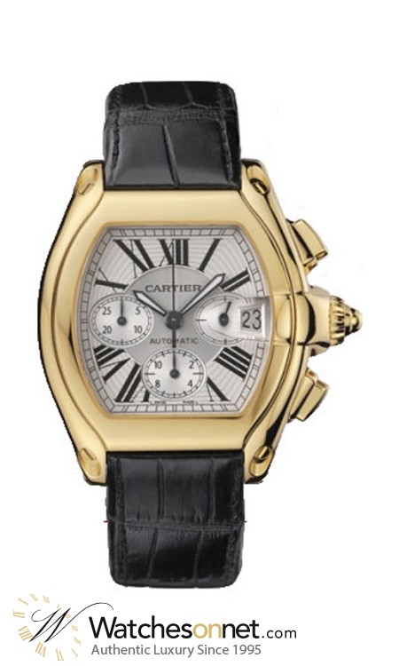 cartier roadster chronograph 18k yellow gold
