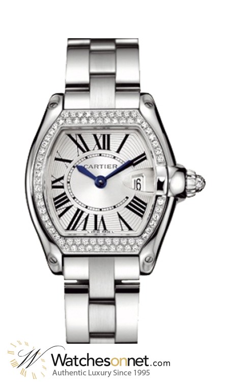 Cartier Roadster  Quartz Women's Watch, 18K White Gold, Silver Dial, WE5002X2