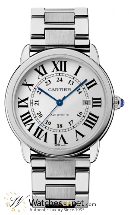 Cartier Ronde Solo  Automatic XL Men's Watch, Stainless Steel, Silver Dial, W6701011