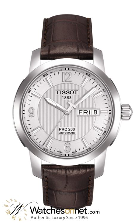 Tissot PRC200  Automatic Men's Watch, Stainless Steel, Silver Dial, T014.430.16.037.00