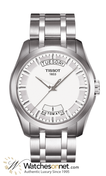 Tissot Couturier  Quartz Men's Watch, Stainless Steel, Silver Dial, T035.407.11.031.00