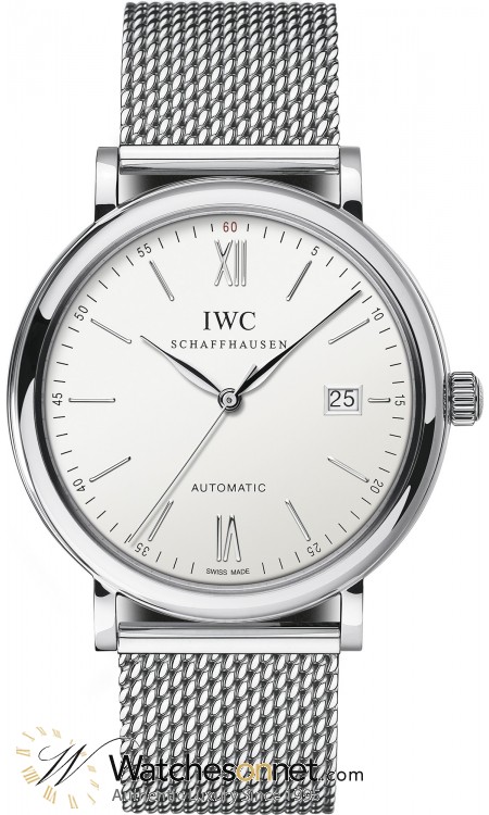 IWC Portofino  Automatic Men's Watch, Stainless Steel, Silver Dial, IW356507