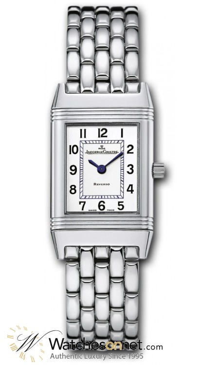 Jaeger Lecoultre Reverso Lady  Quartz Women's Watch, Stainless Steel, Silver Dial, 2608110