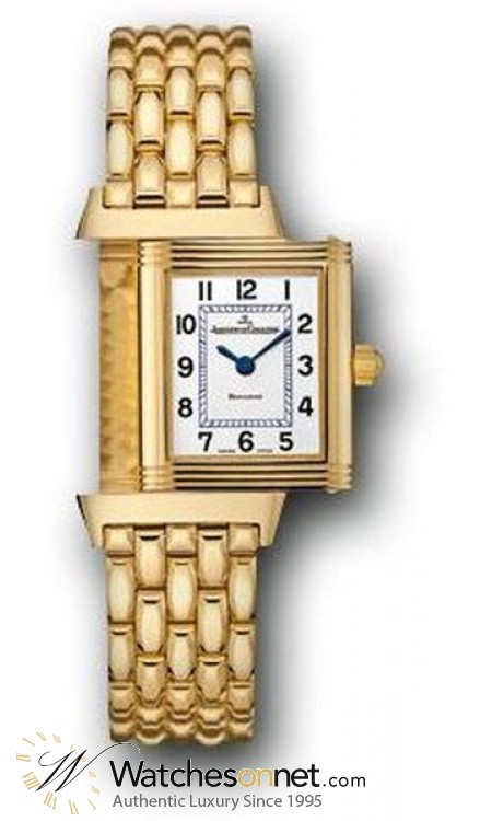 Jaeger Lecoultre Reverso Lady  Quartz Women's Watch, 18K Yellow Gold, Silver Dial, 2611110