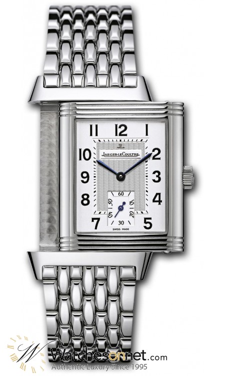 Jaeger Lecoultre Reverso Grande  Manual Winding Men's Watch, Stainless Steel, Silver Dial, 2708110