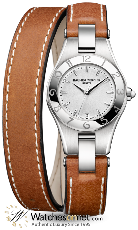 Baume & Mercier Linea  Quartz Women's Watch, Stainless Steel, Silver Dial, MOA10036