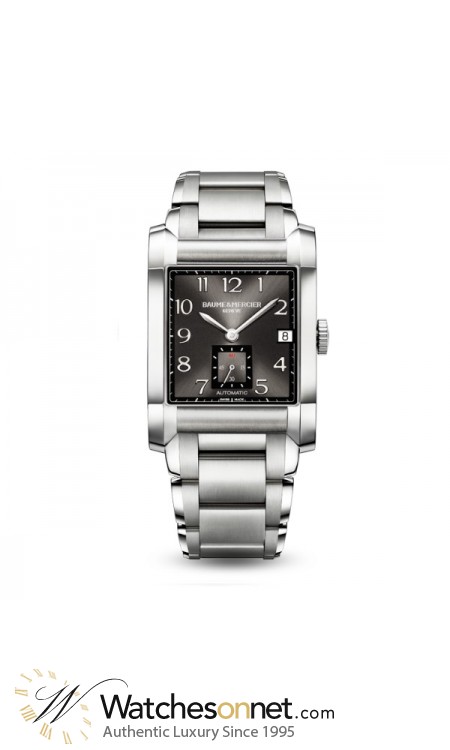 Baume & Mercier Hampton Classic  Automatic Men's Watch, Stainless Steel, Black Dial, MOA10048