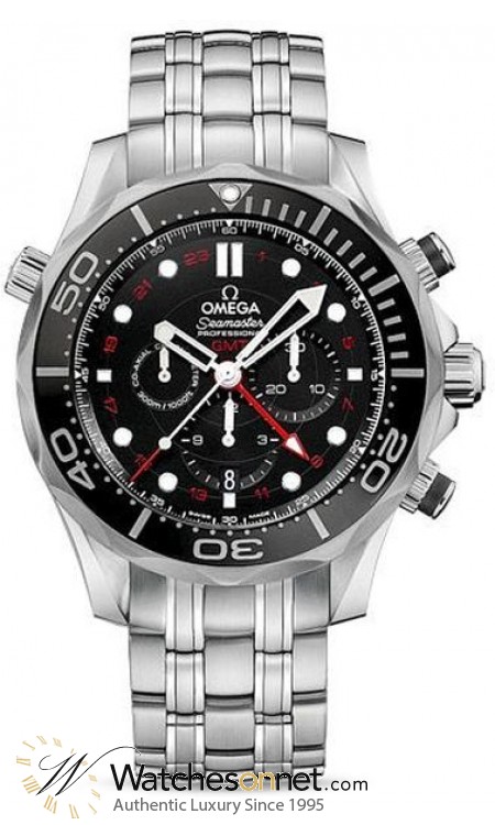 Omega Seamaster  Chronograph Automatic Men's Watch, Stainless Steel, Black Dial, 212.30.44.52.01.001