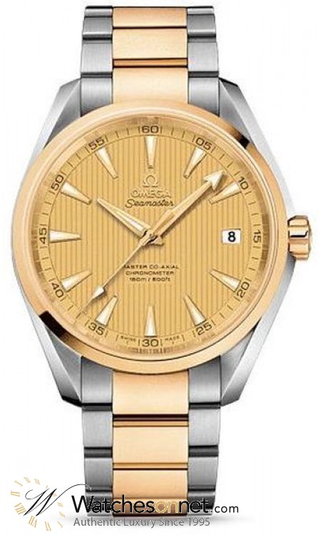 Omega Aqua Terra  Automatic Men's Watch, Steel & 18K Rose Gold, Champagne Dial, 231.20.42.21.08.001