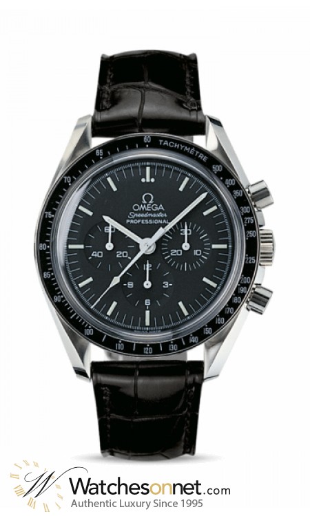 Omega Speedmaster Moon Watch  Chronograph Manual Men's Watch, Stainless Steel, Black Dial, 3873.50.31