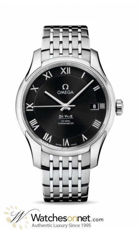 Omega De Ville  Automatic Men's Watch, Stainless Steel, Black Dial, 431.10.41.21.01.001
