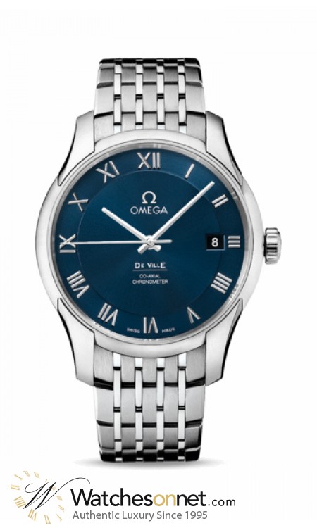 Omega De Ville  Automatic Men's Watch, Stainless Steel, Blue Dial, 431.10.41.21.03.001