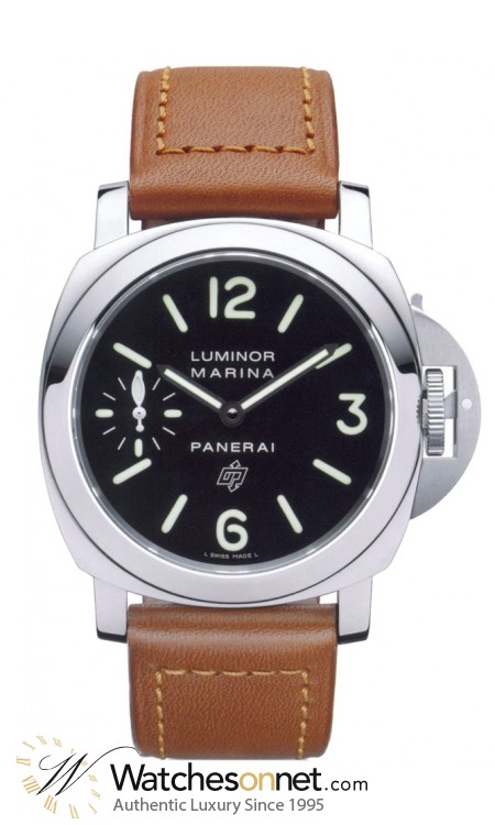 Panerai Luminor Marina  Automatic Certified Men's Watch, Stainless Steel, Black Dial, PAM00005
