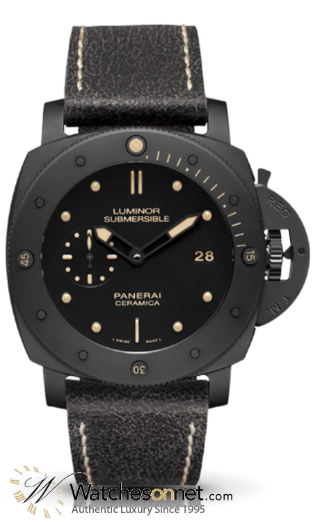 Panerai Luminor Submersible  Automatic Certified Men's Watch, Ceramic, Black Dial, PAM00508