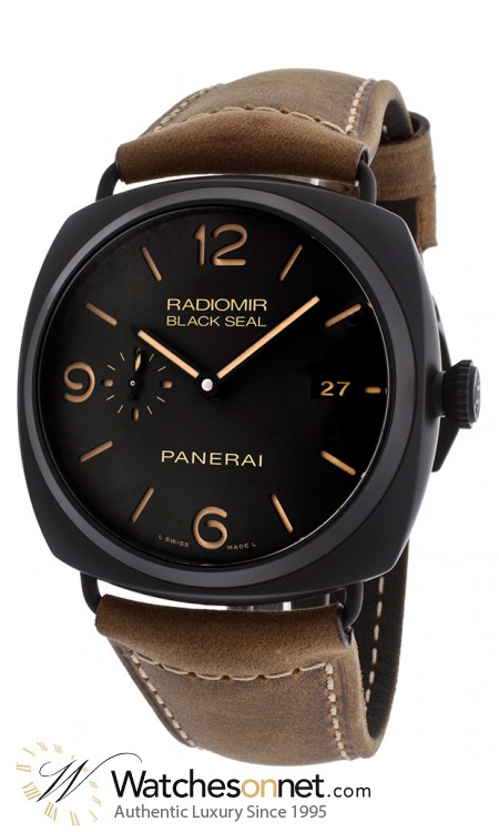 Panerai Radiomir  Automatic Certified Men's Watch, Composite Material, Brown Dial, PAM00505