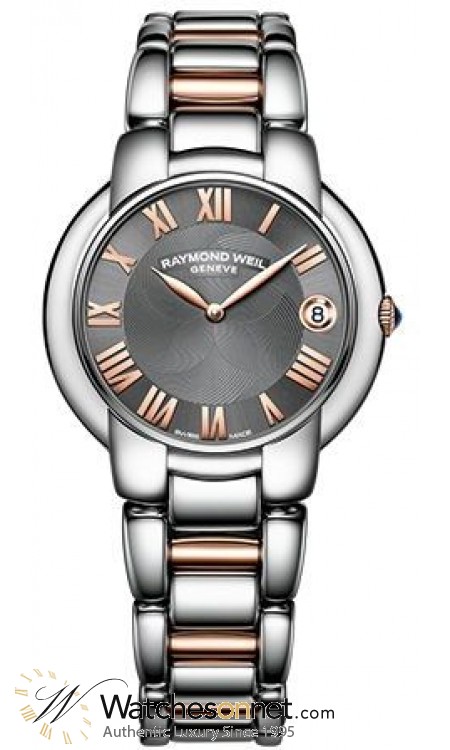 Raymond Weil Jasmine  Quartz Women's Watch, Stainless Steel, Grey Dial, 5235-S5-01608