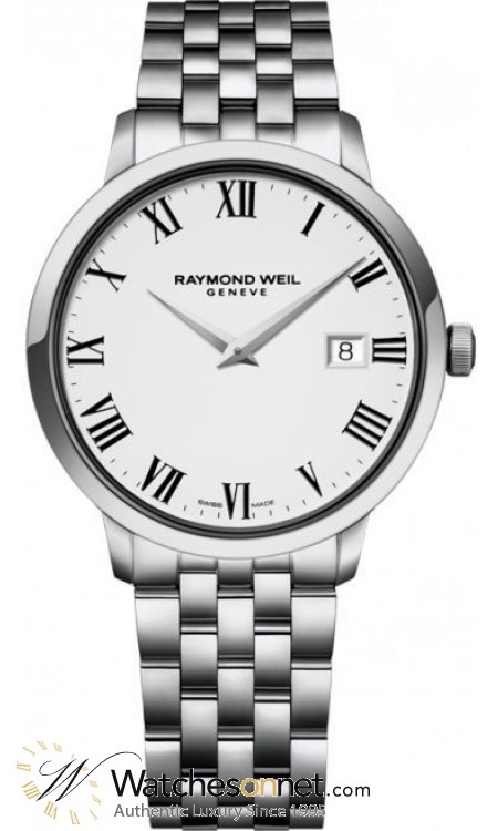 Raymond Weil Toccata  Quartz Men's Watch, Stainless Steel, White Dial, 5488-ST-00300