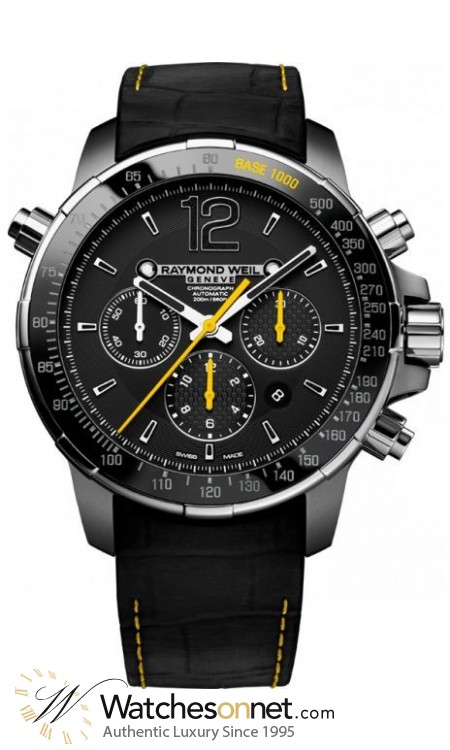 Raymond Weil Nabucco  Chronograph Automatic Men's Watch, Titanium & Stainless Steel, Black Dial, 7850-TIR-05207