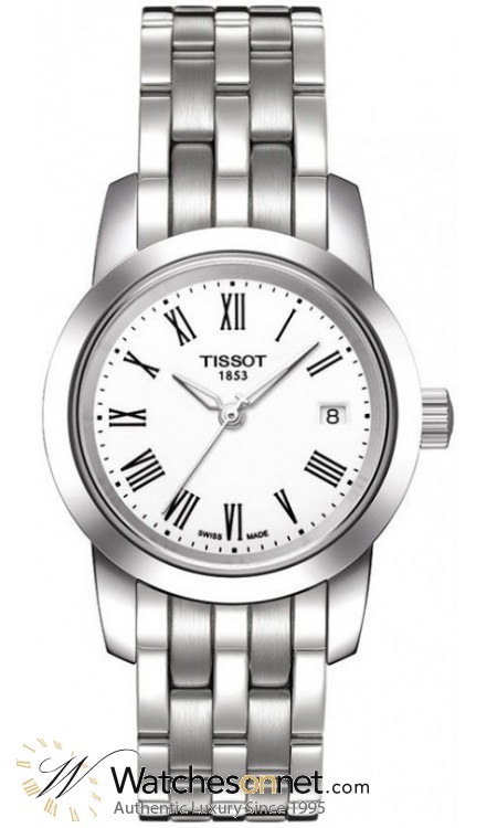 Tissot Classic Dream  Quartz Women's Watch, Stainless Steel, White Dial, T033.210.11.013.00