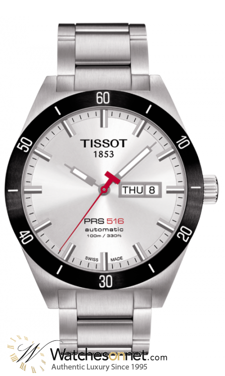 Tissot PRS516  Automatic Men's Watch, Stainless Steel, Silver Dial, T044.430.21.031.00