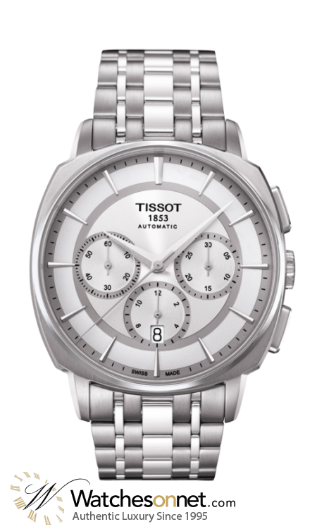 Tissot T-Lord  Chronograph Mechanical Men's Watch, Stainless Steel, Silver Dial, T059.527.11.031.00
