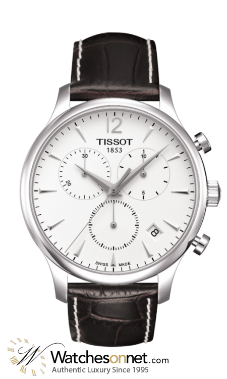 Tissot T-Classic Tradition  Chronograph Quartz Men's Watch, Stainless Steel, Silver Dial, T063.617.16.037.00