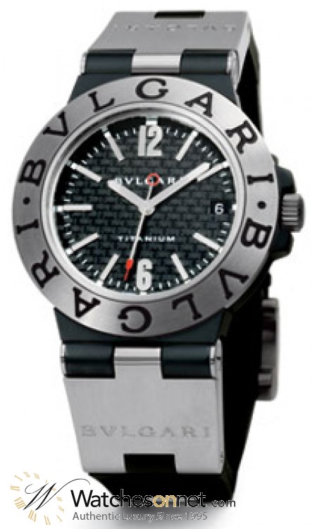 Bvlgari Diagono  Automatic Men's Watch, Titanium, Silver Dial, TI38BTAVD/SLN