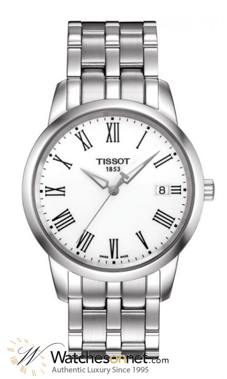 Tissot Classic Dream  Quartz Men's Watch, Stainless Steel, White Dial, T033.410.11.013.10
