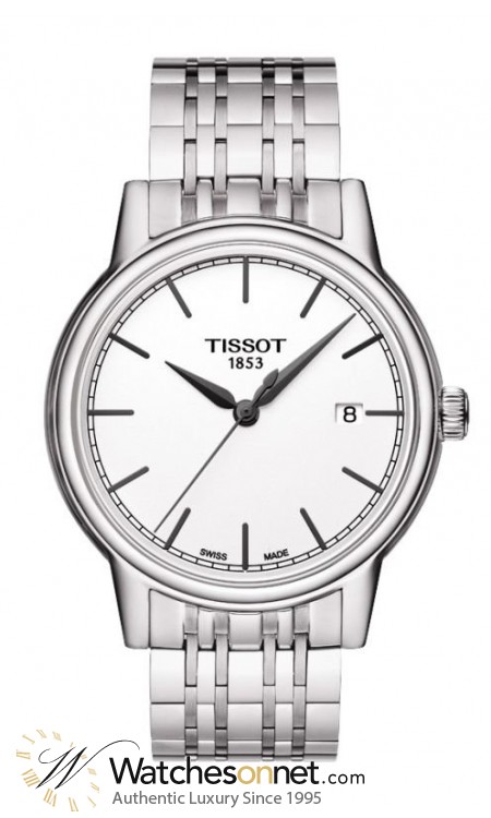 Tissot Carson  Quartz Men's Watch, Stainless Steel, White Dial, T085.410.11.011.00
