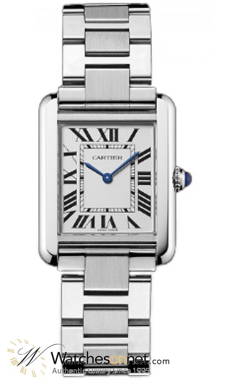 Cartier Tank Solo  Quartz Women's Watch, Stainless Steel, White Dial, W5200013
